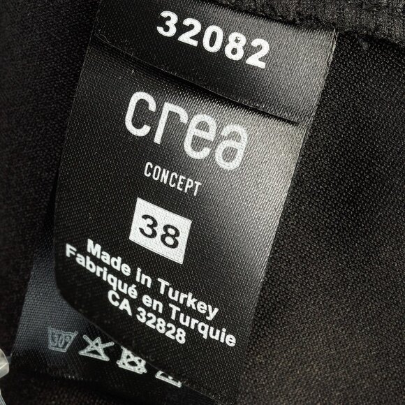 Crea Concept AW/20 Black Velvet-Stripe Moto Jacket - Picture 10 of 12